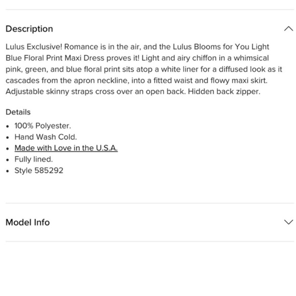 NWT Lulus Blooms for You Light Blue Floral Print Maxi Dress - Picture 3 of 12